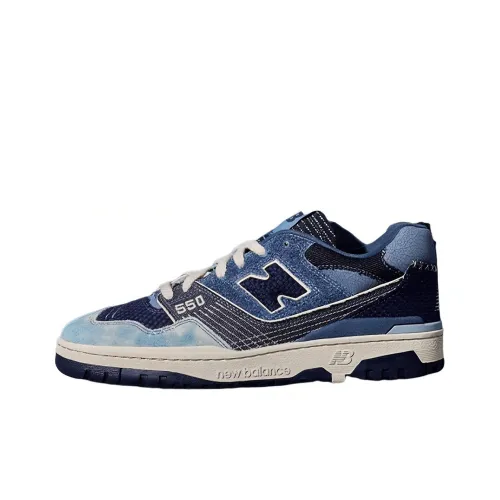 New Balance NB 550 Low Топ Винтажные Баскетбольные Кроссовки Мужские Синие