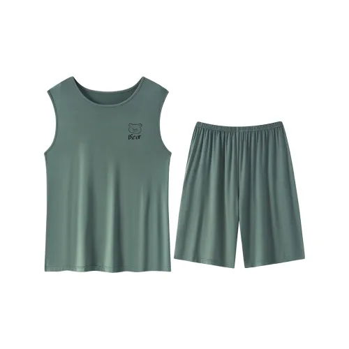 Тесный комплект пижам для мужчин цвет деревянно-зеленый