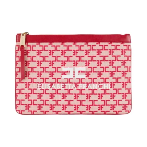 Elisabetta Franchi Хлопок с Полиамид Клатч Косметичка Мини Женское Масло Красный