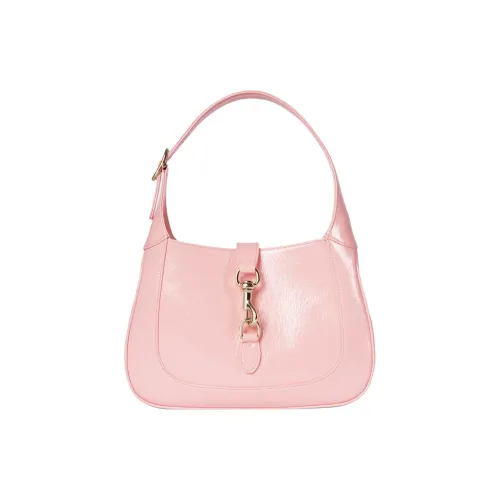 GUCCI Jackie 1961 Лакированная кожа Сумка через плечо Маленькая Женская Светло-розовая