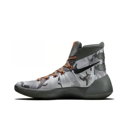 Nike Hyperdunk 2015 Амортизация Slip-resistant Покрытие Легкий Отскок Высокие Баскетбольные кроссовки Мужские