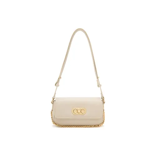 ELLE Кожа Сумка через плечо Стандартная Женская Белая Серый Розовый