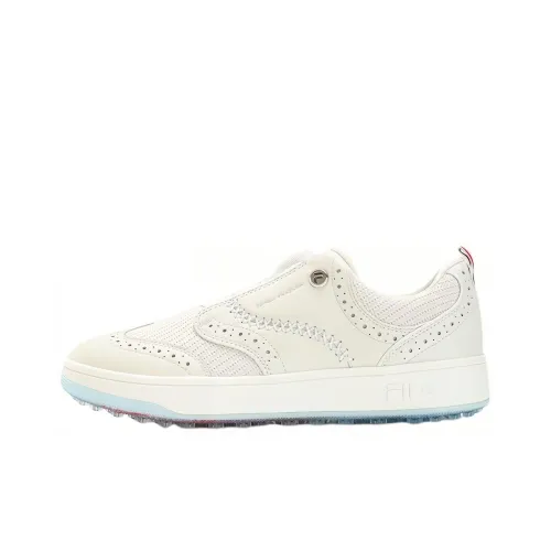 FILA GF Derby Low Топ Обувь для гольфа Мужская Белая