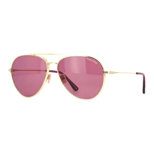 TOM FORD Металл Aviator Солнцезащитные очки Мужские Золотые