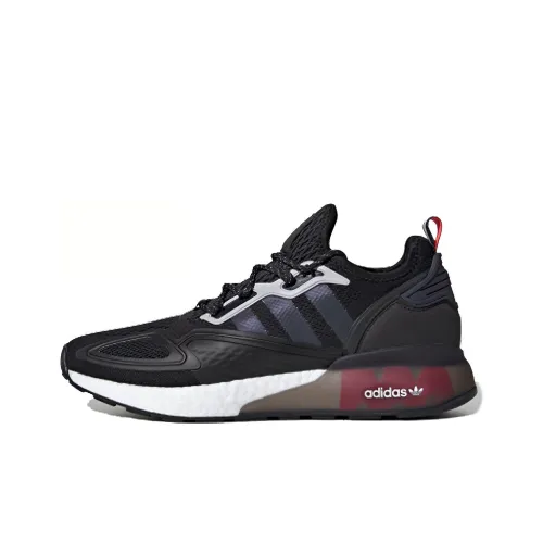 Adidas Originals ZX 2K Boost Slip Resistant Abrasion Resistant Легкий Низкий Топ Повседневная Обувь Унисекс Черный