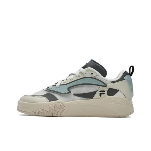 FILA FUSION DESPERADO LOW Амортизация Износостойкий Низкий Топ Скейтборд Кроссовки Женские Бежево-Синие