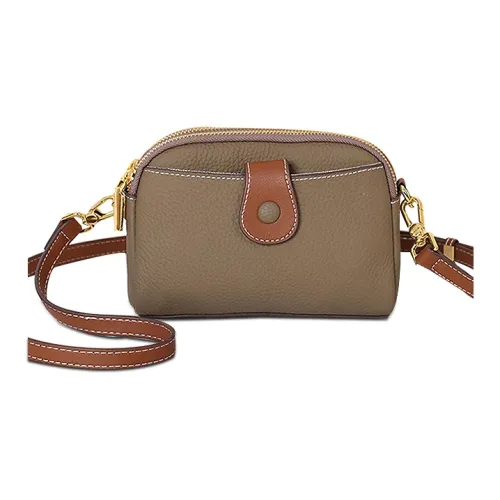 LOVEBIRD Чехол для телефона из натуральной коровьей кожи купольная сумка сумка через плечо женская хаки жемчужно-синий