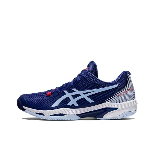 Asics Solution Speed FF 2 Амортизация Низкий Топ Теннисные Кроссовки Женские Синие