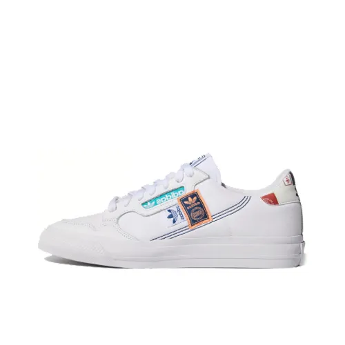 Adidas Originals Continental Vulc Slip-on Устойчивые к истиранию Низкий Топ Скейтборд Кроссовки Унисекс Белый Синий Зеленый
