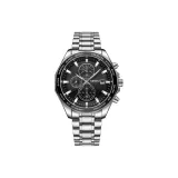 2599 Стальной Черно-серебристый Полоска