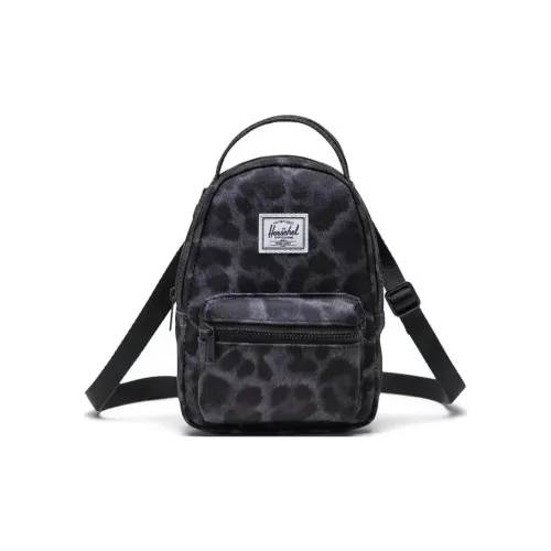 Herschel Nova Series Сумки Леопардовый принт Черный Унисекс