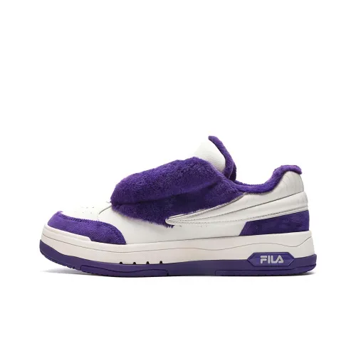 FILA Танцевальная обувь Низкий Топ Скейтборд Кроссовки Женские Белые Фиолетовые