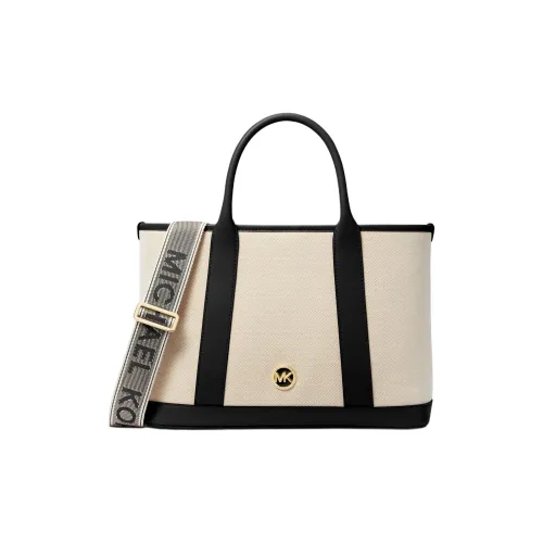 MICHAEL KORS Сумка через плечо из ткани и искусственной кожи средний размер женская бежевый белый и черный