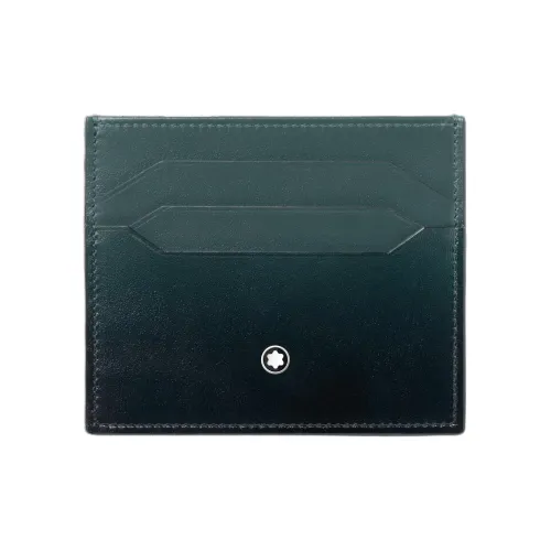 MONTBLANC Full Зернистая кожа коровы Держатель для карт Мужской Британский Зеленый