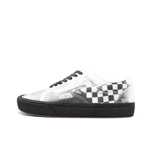 VANS Skool Low Top Skateboard Shoes ComfyCush Унисекс Черный Белый Шахматная Клетка