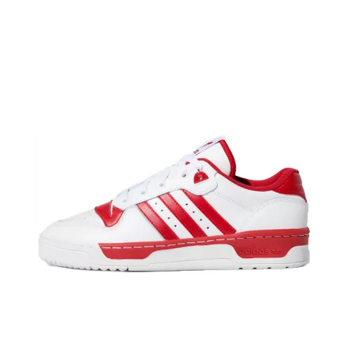 Adidas Originals Rivalry Low Non Slip Легкий Низкий Топ Скейтборд Кроссовки Унисекс Красный Белый