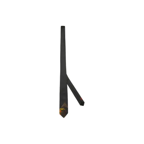 HERMES Тутовый шелк Галстуки Мужской Коричневый