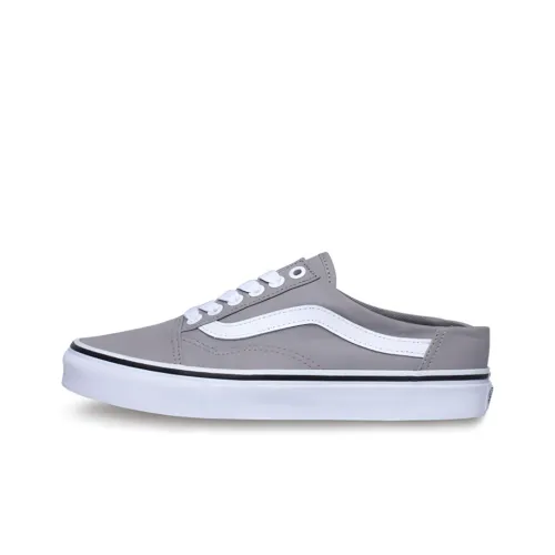 Vans Old Skool Collection Mule Low Топ Скейтборд Кроссовки Унисекс Серый