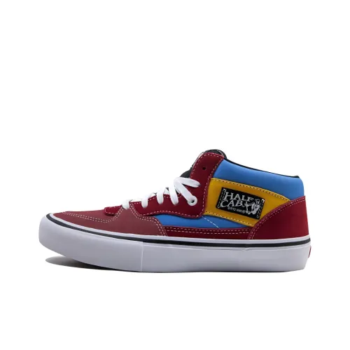 Vans Pro SkateHalf CAB MID Топ Кроссовки для скейтбординга Унисекс Синий Красный