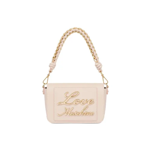 LOVE MOSCHINO Полиуретан Одно Плечо Сумка Мини Женская Светло-Розовая