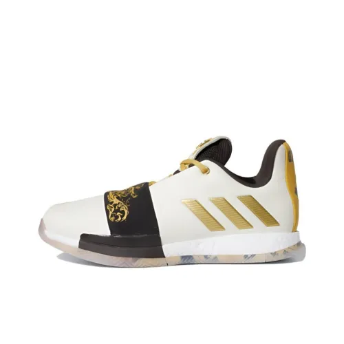 Adidas Harden Vol.3 Wanted противоскользящие устойчивые к истиранию легкие низкий топ баскетбольные кроссовки мужские белый золотой
