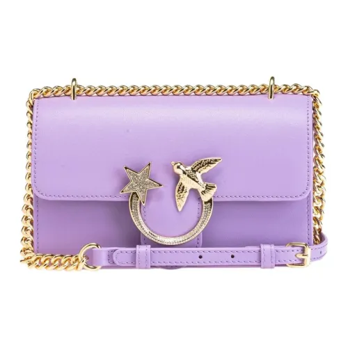 PINKO Коровья кожа Сумка через плечо Одно плечо Женская Фиолетовая