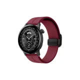 Магнитный квадрат, ремешок из силикона, бургундский цвет