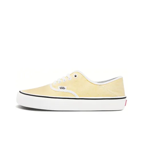 VANS Authentic Series Low Топ Скейтборд Кроссовки Женские Желто-Белые