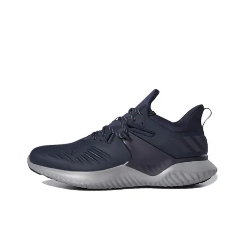 Adidas AlphaBounce Beyond 2 Slip-resistant Abrasion-resistant Low Top Marathon Running Shoes Men's Ink Blue