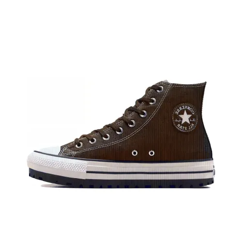 Converse Chuck Taylor All Star Устойчивые к истиранию амортизаторы Высокие кеды Унисекс Коричневый