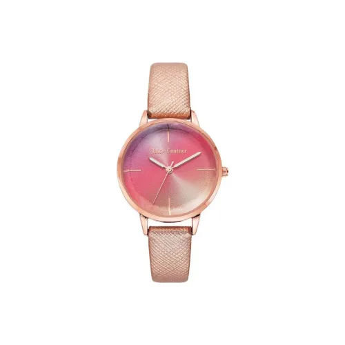JUZI Women's Watch Кварцевый механизм ремешок из искусственной кожи 34 мм розовый циферблат