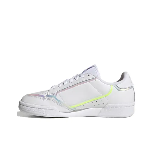 Adidas Originals Continental Low Топ Кроссовки для скейтбординга Женские Белый Фиолетовый Желтый