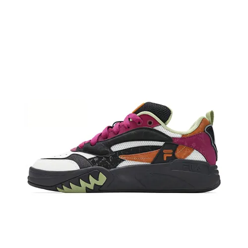 FILA FUSION DESPERADO LOW Slip-resistant Low Top Винтажные баскетбольные кроссовки Женские Розовый Белый Черный