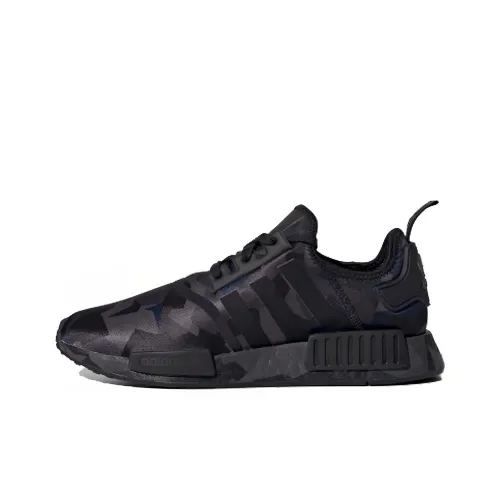 Adidas Originals NMD_R1 Противоскользящий Устойчивый к истиранию Низкий Топ Casual Унисекс Черный Серый Камуфляж