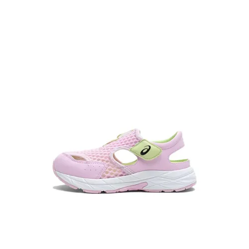 Asics RUNNING KIDS CONTEND Series Устойчивые к истиранию Дышащие Амортизирующие Детские Сандалии Розовые Зеленые Детские