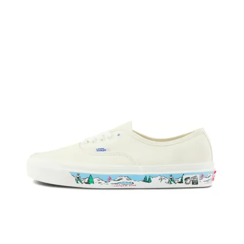 VANS Authentic Low Top Скейтборд Кроссовки Унисекс Белые