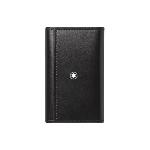 MONTBLANC Meisterstuck Коровья крупнозернистая кожа Key Pouch Мужской Черный
