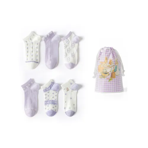 Caramella x Peter Rabbit SS23 Низкие носки для женщин 6 пар