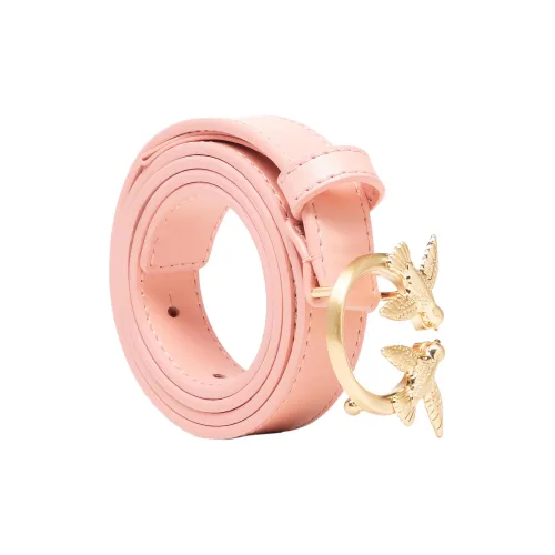 PINKO Узор Декор Безшовная Застежка Кожаные Ремни Унисекс Розовый Ширина 2 см