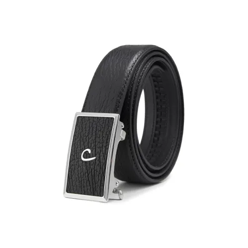 PIERRE CARDIN Бизнес Шов Кожа Автоматическая Застежка Ремешки из Коровьей Кожи Мужские Черные 3,4CM