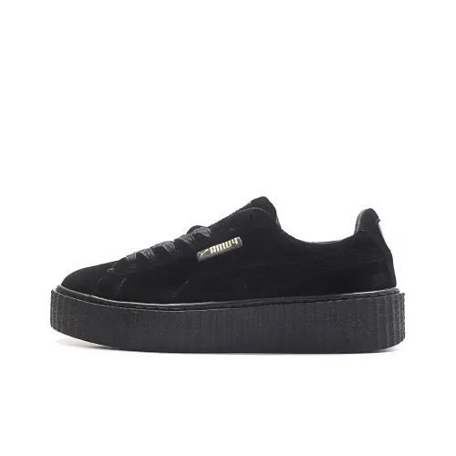 FENTY x PUMA Creeper Вельвет RIHANNA Низкие Скейтборд Кроссовки Унисекс Черный