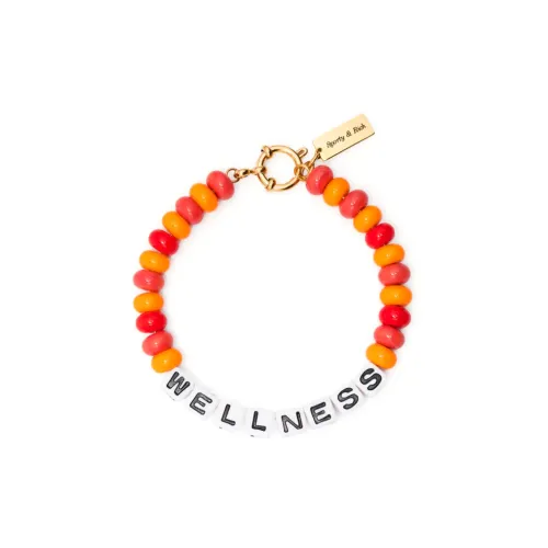SPORTY RICH Стальной Акриловые браслеты Женские Оранжевые