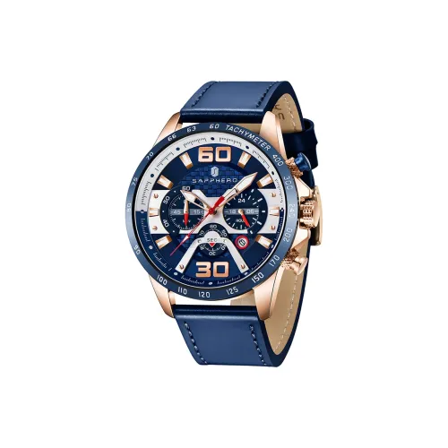 SAPPHERO Кварцевый механизм Мужские часы 48 мм Многоцветный