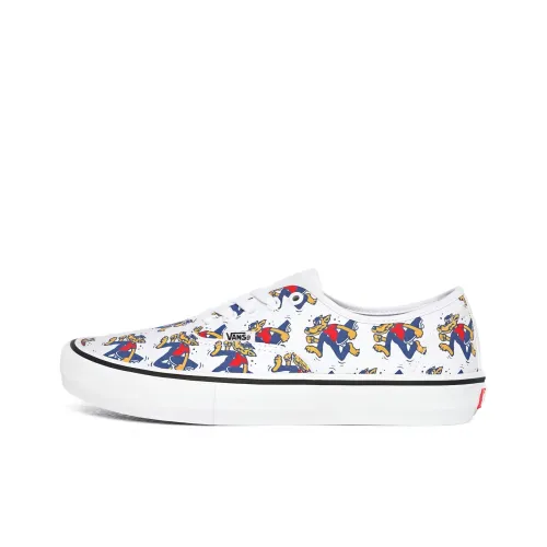 VANS Authentic Series Skate Wolf PR Low Топ Кроссовки для скейтбординга Унисекс Белый Синий