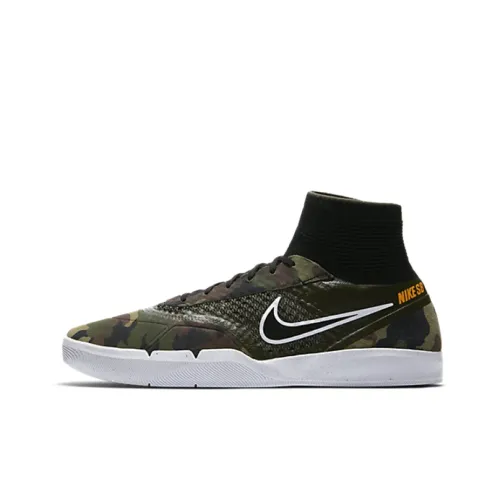 Nike SB Koston 3 Hyperfeel Покрытие Slip-Resistant Высокий Топ Скейтбординг Кроссовки Мужские Черный Зеленый