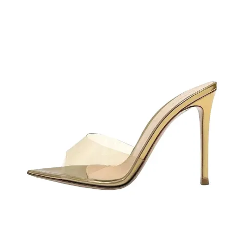 GIANVITO ROSSI Слипоны Золотые Женские