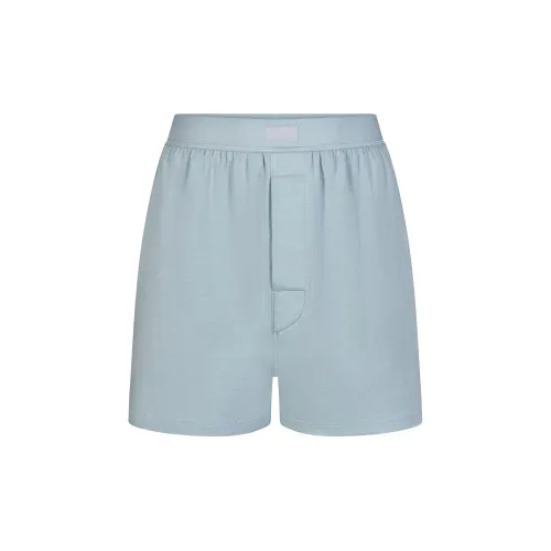SKIMS Boyfriend Loose Boxer Casual Shorts Women's Denim Деним
