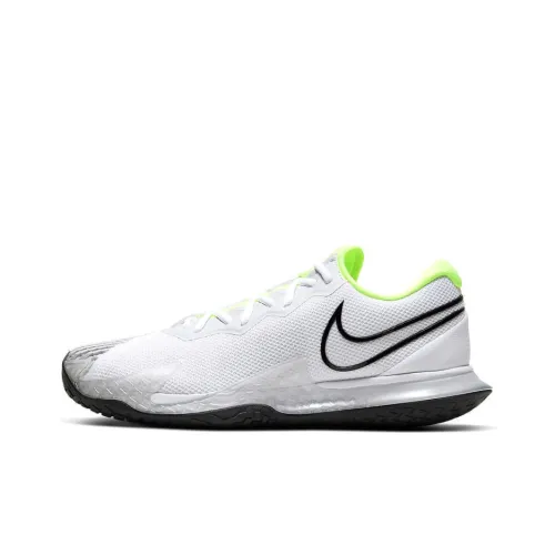 Nike Air Zoom Vapor Cage 4 HC Нелипкий Легкий Низкий Топ Кроссовки для тенниса Мужские Белые Зеленые