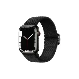 Яблоко Ткань Вязаный Ремень - Полночный Черный (Один Ремень)