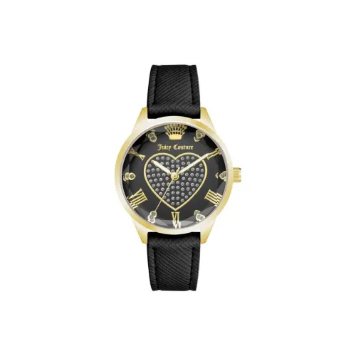 JUZI Women's Watch Кварцевый механизм ремешок из искусственной кожи черный циферблат модель JUCO 1036222